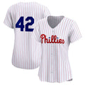 Custom #42 White 2024 Jackie Robinson Day PHI Baseball Shirt Top