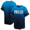 Custom Blue 2024 City Connect PHI Baseball Shirt Top