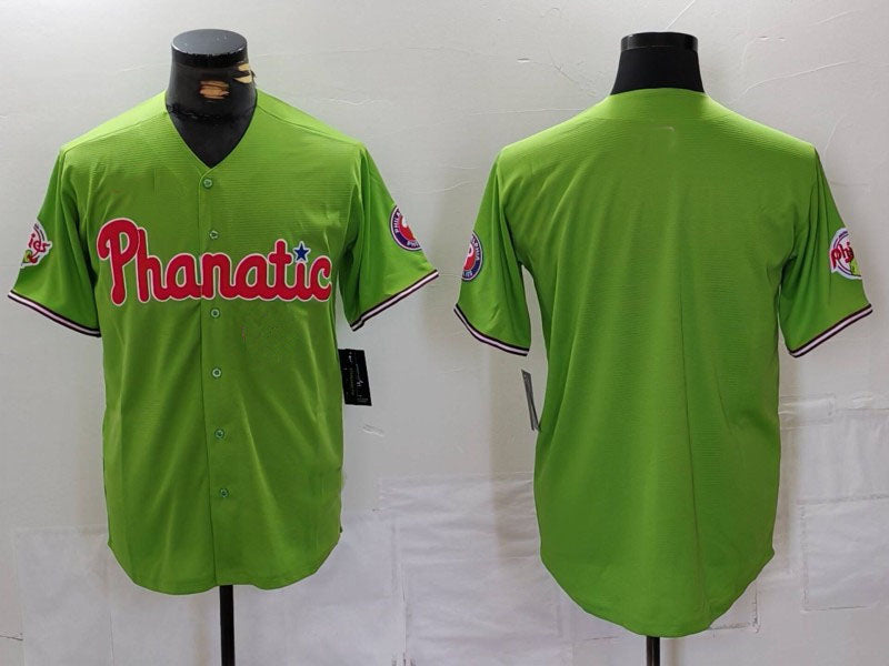 Custom Green PHI Baseball Shirt Top