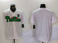 Custom White PHI Baseball Shirt Top