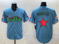 Custom Light Blue PHI Baseball Shirt Top