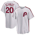 Custom #20 White PHI Baseball Shirt Top