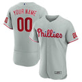 Custom Gray PHI Baseball Shirt Top