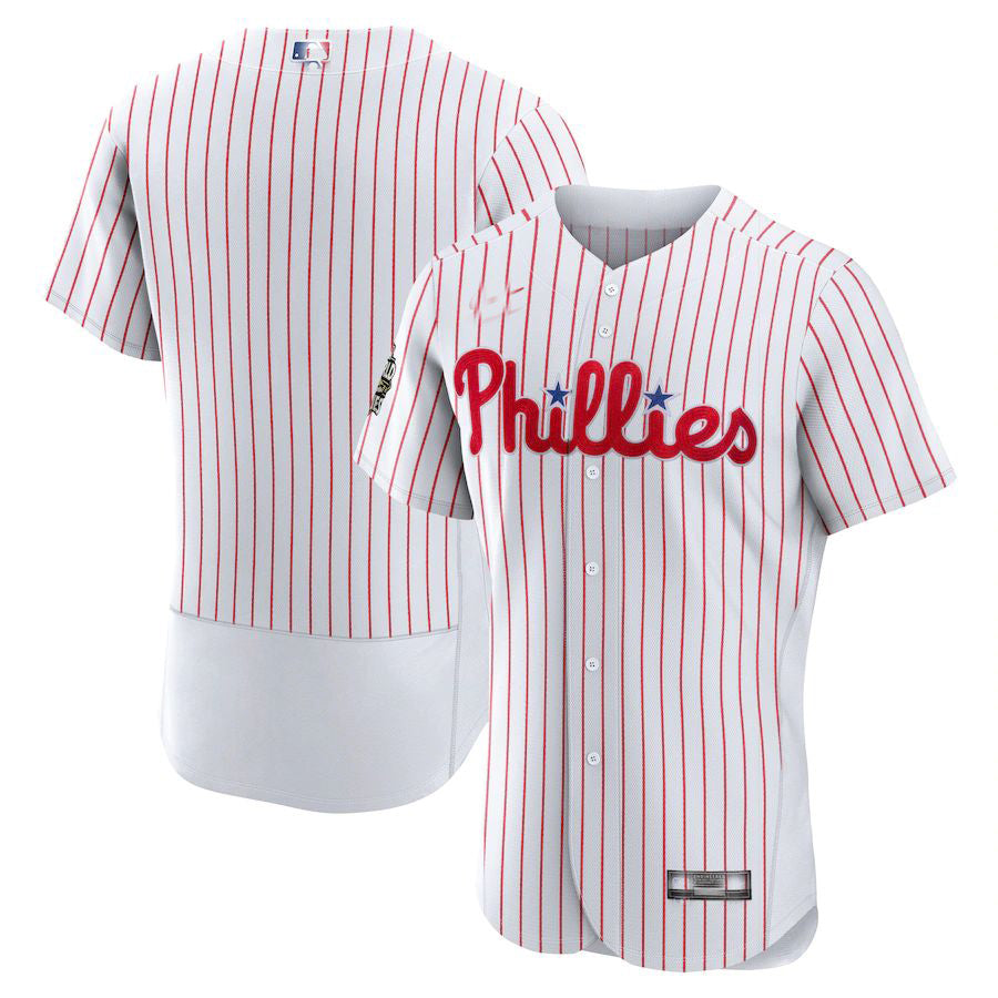 Custom White 2022 PHI Baseball Shirt Top