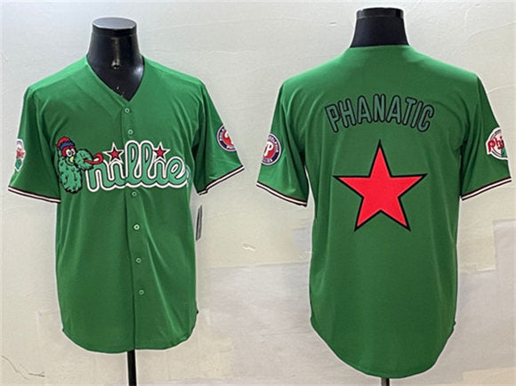 Custom Green PHI Baseball Shirt Top