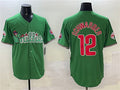 Custom #12 Green PHI Baseball Shirt Top