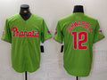 Custom #12 Green PHI Baseball Shirt Top
