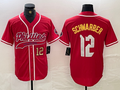 Custom #12 Red 2024 City Connect PHI Baseball Shirt Top