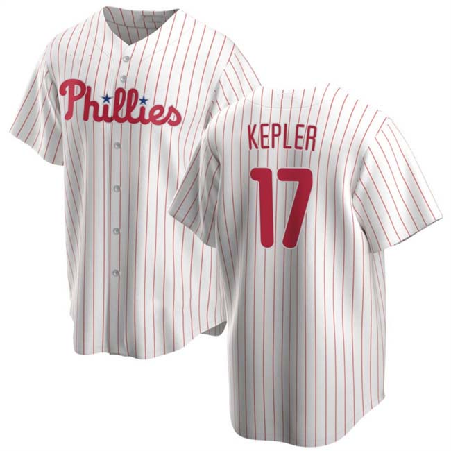 Custom #17 White 2024 PHI Baseball Shirt Top