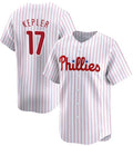 Custom #17 White 2024 PHI Baseball Shirt Top