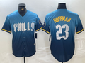 Custom #23 Blue 2024 City Connect PHI Baseball Shirt Top