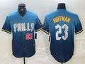 Custom #23 Blue 2024 City Connect PHI Baseball Shirt Top
