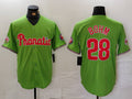 Custom #28 Green PHI Baseball Shirt Top