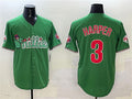 Custom #3 Green PHI Baseball Shirt Top