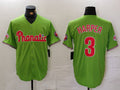 Custom #3 Green PHI Baseball Shirt Top