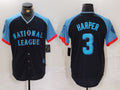 Custom #3 Navy 2024 All Star PHI Baseball Shirt Top