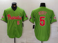 Custom #5 Green PHI Baseball Shirt Top