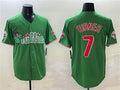 Custom #7 Green PHI Baseball Shirt Top