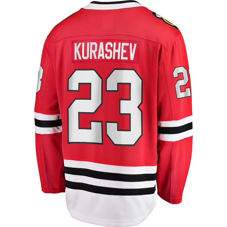 Custom #23 Red CHI Hockey Shirt Top