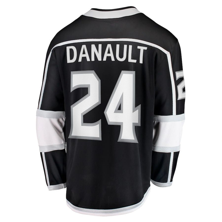 Custom #24 Black LAK Hockey Shirt Top