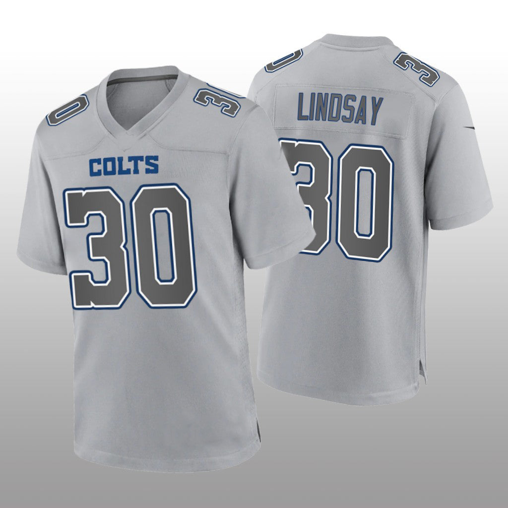 Custom #30 Gray IND Football Shirt Top