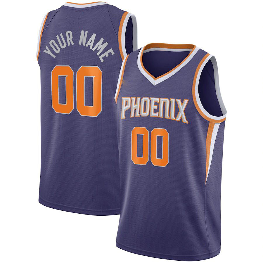 Custom #21 Purple 2020 PHX Basketball Shirt Top