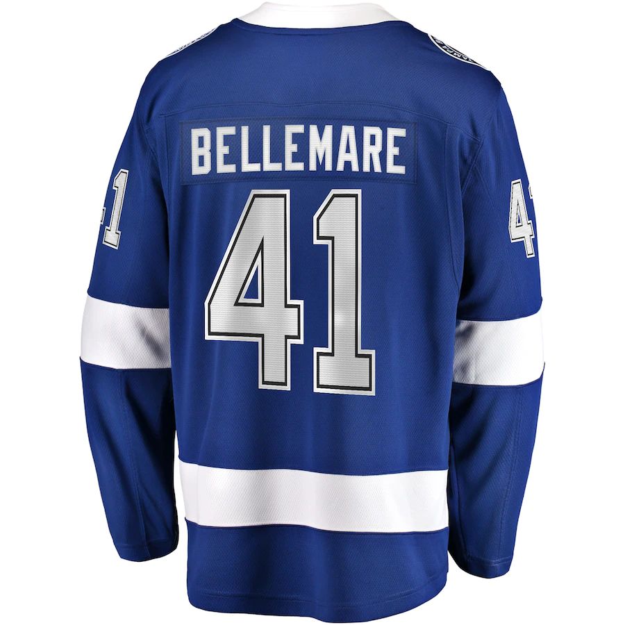 Custom #41 Blue TBL Hockey Shirt Top