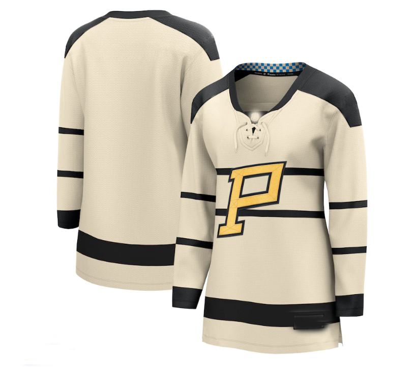 Custom Cream 2023 PIT Hockey Shirt Top