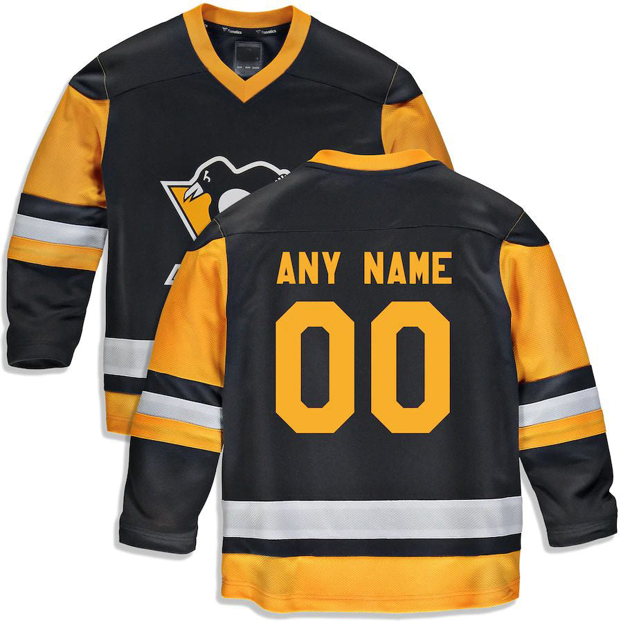 Custom Black PIT Hockey Shirt Top