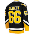 Custom #66 Black 1992 PIT Hockey Shirt Top