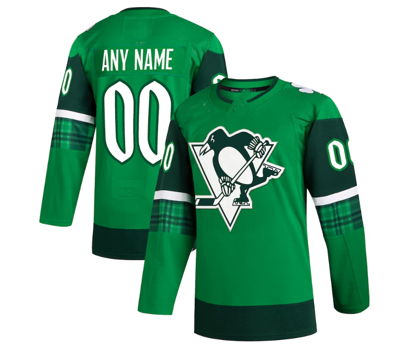 Custom Green 2023 PIT Hockey Shirt Top