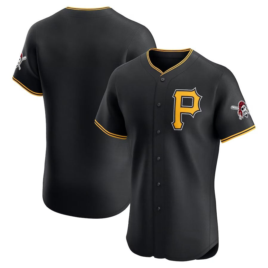 Custom Black PIT Baseball Shirt Top
