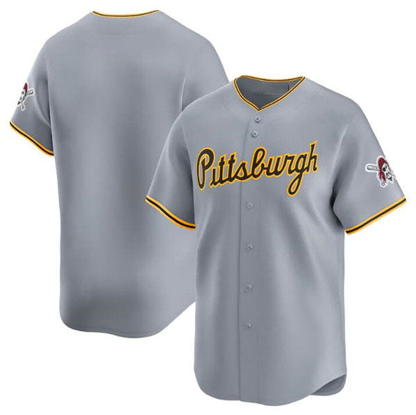 Custom Gray PIT Baseball Shirt Top