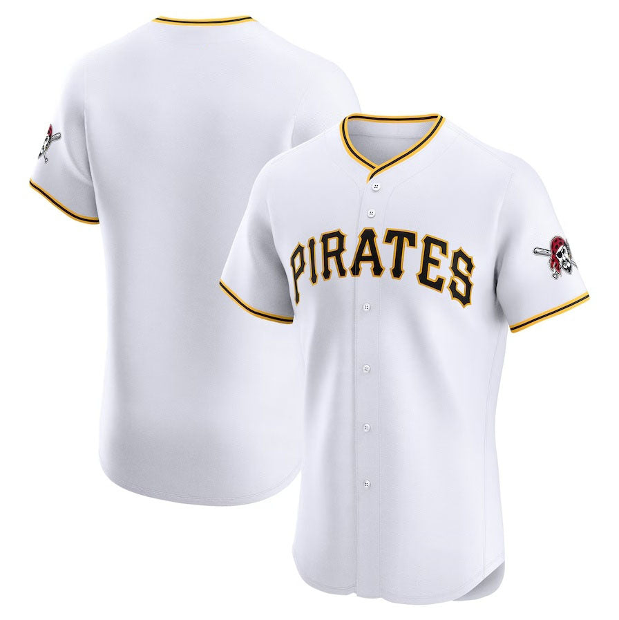 Custom White PIT Baseball Shirt Top