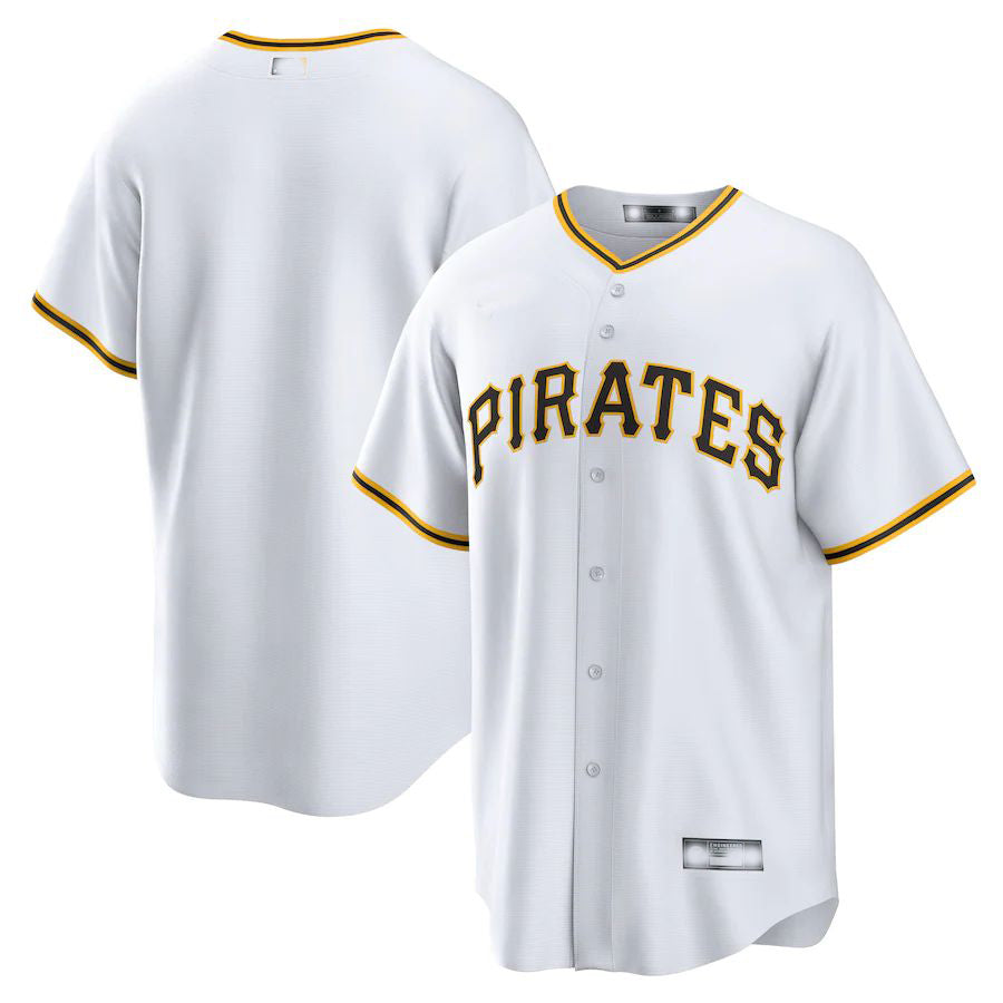 Custom White PIT Baseball Shirt Top