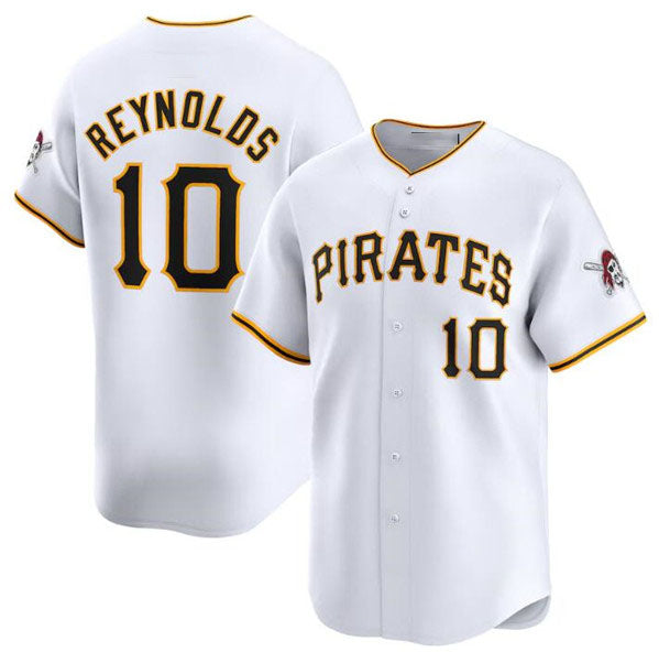 Custom #10 White PIT Baseball Shirt Top