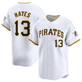 Custom #13 White PIT Baseball Shirt Top