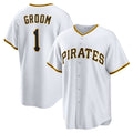 Custom #1 White PIT Baseball Shirt Top