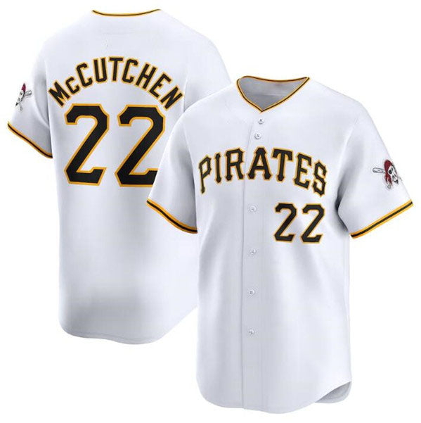 Custom #22 White PIT Baseball Shirt Top
