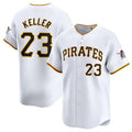 Custom #23 White PIT Baseball Shirt Top