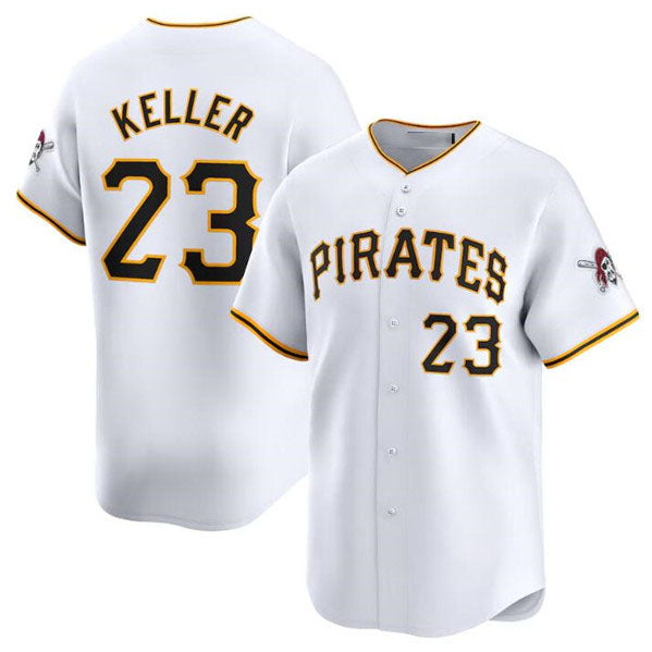Custom #23 White PIT Baseball Shirt Top