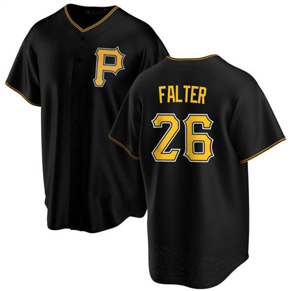 Custom #26 Black PIT Baseball Shirt Top