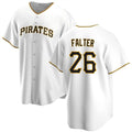 Custom #26 White PIT Baseball Shirt Top