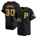 Custom #30 Black PIT Baseball Shirt Top