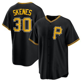Custom #30 Black PIT Baseball Shirt Top