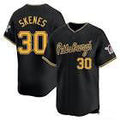 Custom #30 Black PIT Baseball Shirt Top