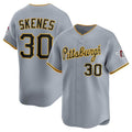 Custom #30 Gray PIT Baseball Shirt Top
