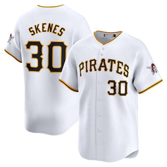 Custom #30 White PIT Baseball Shirt Top