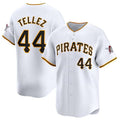 Custom #44 White PIT Baseball Shirt Top