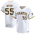 Custom #55 White PIT Baseball Shirt Top